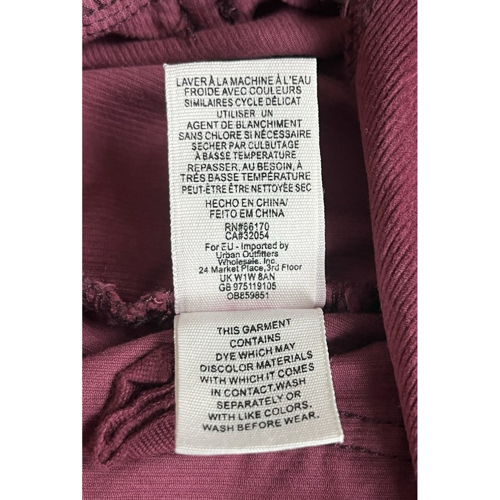 Free People Take Me Out Mulberry Corduroy Jumpsuit 6 Zip Front Utility Boho $148 - Picture 11 of 13